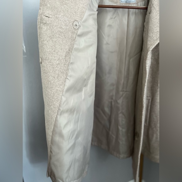 Larry Levin Oatmeal Colored Overcoat NWT ~ Size L - Picture 14 of 16